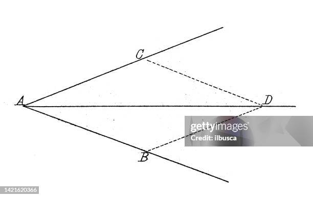 Triangle Math Stock Image Antique Illustration Mathematics And Geometry Triangle Properties High ...