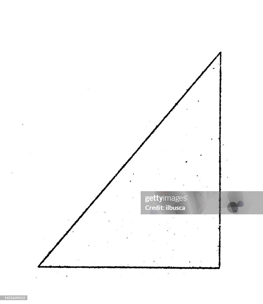 Triangle Math Stock Image Antique Illustration Mathematics And Geometry Triangle Properties High ...