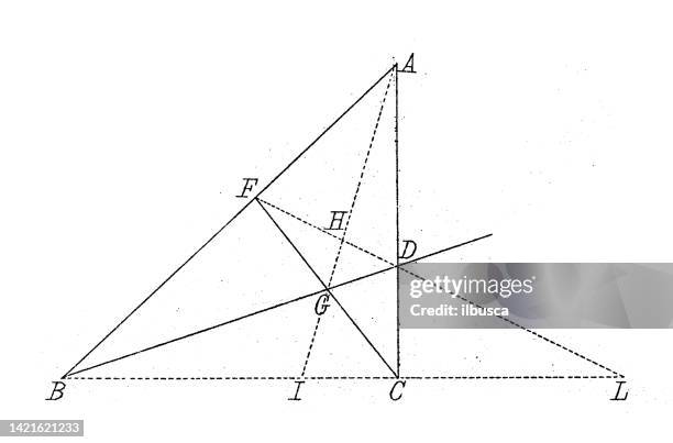 antike illustration, mathematik und geometrie: geometrische formähnlichkeit - mathematical-function stock-grafiken, -clipart, -cartoons und -symbole