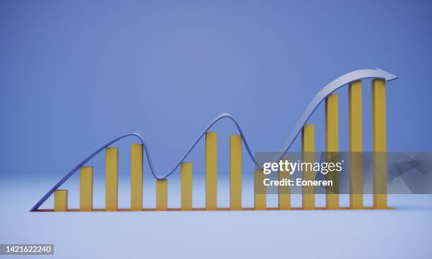 gráfico de barras de crecimiento - alto posición descriptiva fotografías e imágenes de stock