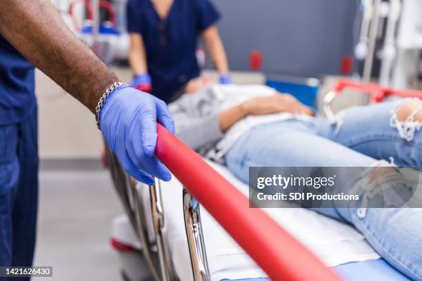 unusual angle of a patient - unconscious stock pictures, royalty-free photos & images