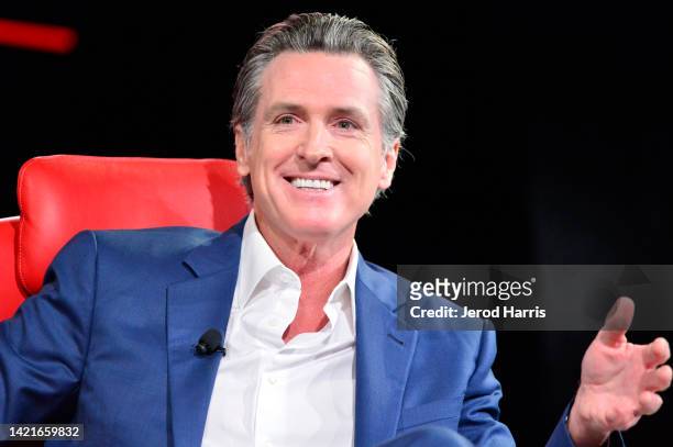 Governor of California Gavin Newsom speaks onstage during Vox Media's 2022 Code Conference - Day 2 on September 07, 2022 in Beverly Hills, California.