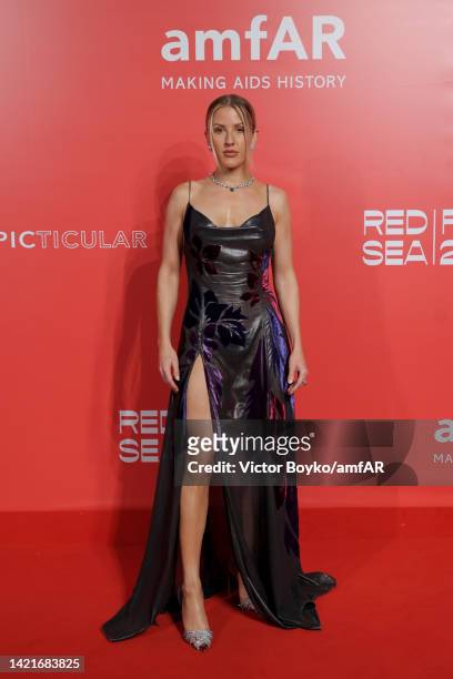 Ellie Goulding attends the amfAR Venice Gala 2022 at Arsenale on September 07, 2022 in Venice, Italy.