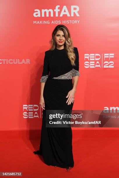 Marisa Tomei attends the amfAR Venice Gala 2022 at Arsenale on September 07, 2022 in Venice, Italy.