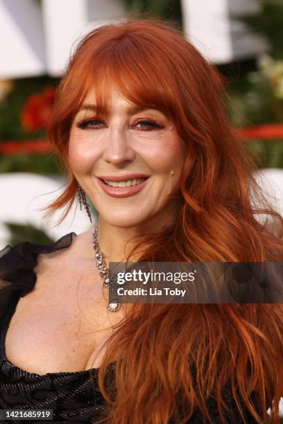 Charlotte Tilbury attends the "Ticket To Paradise" World Film Premiere at Odeon Luxe Leicester Square on September 07, 2022 in London, England.