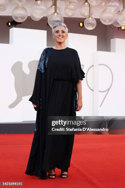 Cathy La Torre attends "The Son" red carpet at the 79th Venice International Film Festival on September 07, 2022 in Venice, Italy.