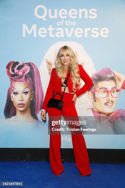 Paige Turley attends the first ever mixed reality drag show, Meta's Queens of the Metaverse, at 180 The Strand on September 07, 2022 in London,...