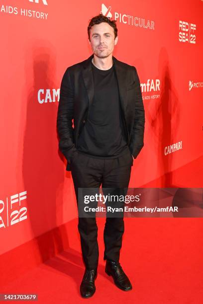 Casey Affleck attends the amfAR Venice Gala 2022 at Arsenale on September 07, 2022 in Venice, Italy.