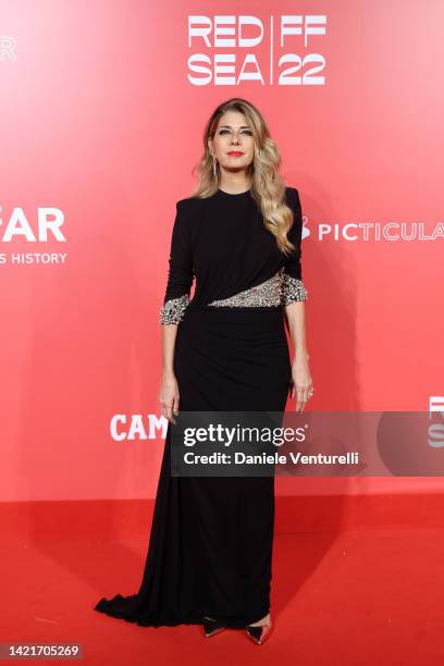 Marisa Tomei attends the amfAR Venice Gala 2022 presented by The Red Sea International film festival at Arsenale on September 07, 2022 in Venice,...