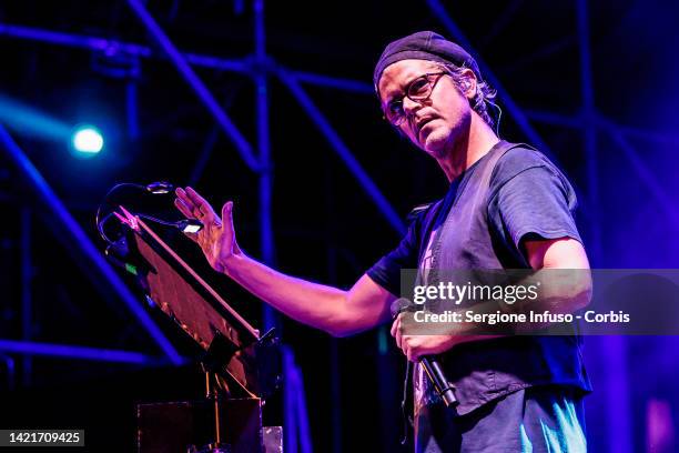 Samuele Bersani performs at Castello Sforzesco on September 07, 2022 in Milan, Italy.