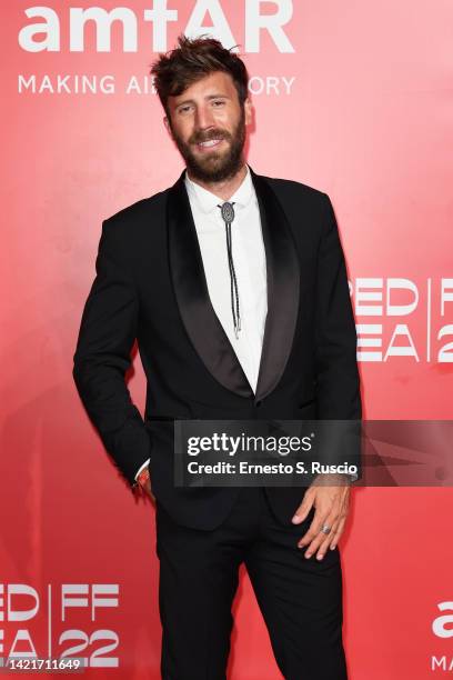 Nicolò De Devitiis is seen at the AmfAR event during 79 Venice Film Festival at Arsenale on September 07, 2022 in Venice, Italy.