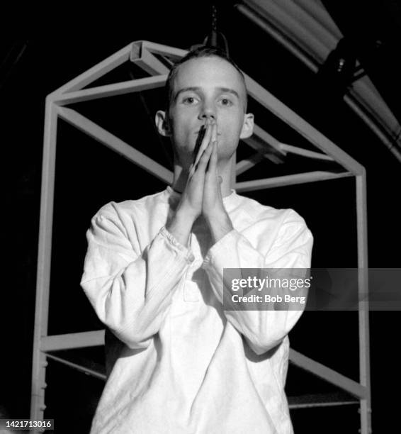 Moby Looking American musician, songwriter, singer and producer Moby, poses for a ...