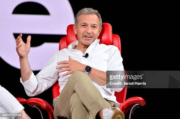 The Walt Disney Company Former CEO and Chairman Robert Iger speaks onstage during Vox Media's 2022 Code Conference - Day 2 on September 07, 2022 in...