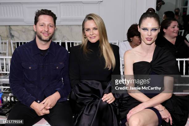 Derek Blasberg, Alicia Silverstone and Coco Rocha attend the Christian Siriano Spring/Summer 2023 NYFW Show at the Elizabeth Collective on September...