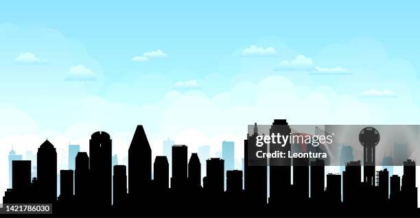Dallas Skyline Silhouette , Stock-Foto