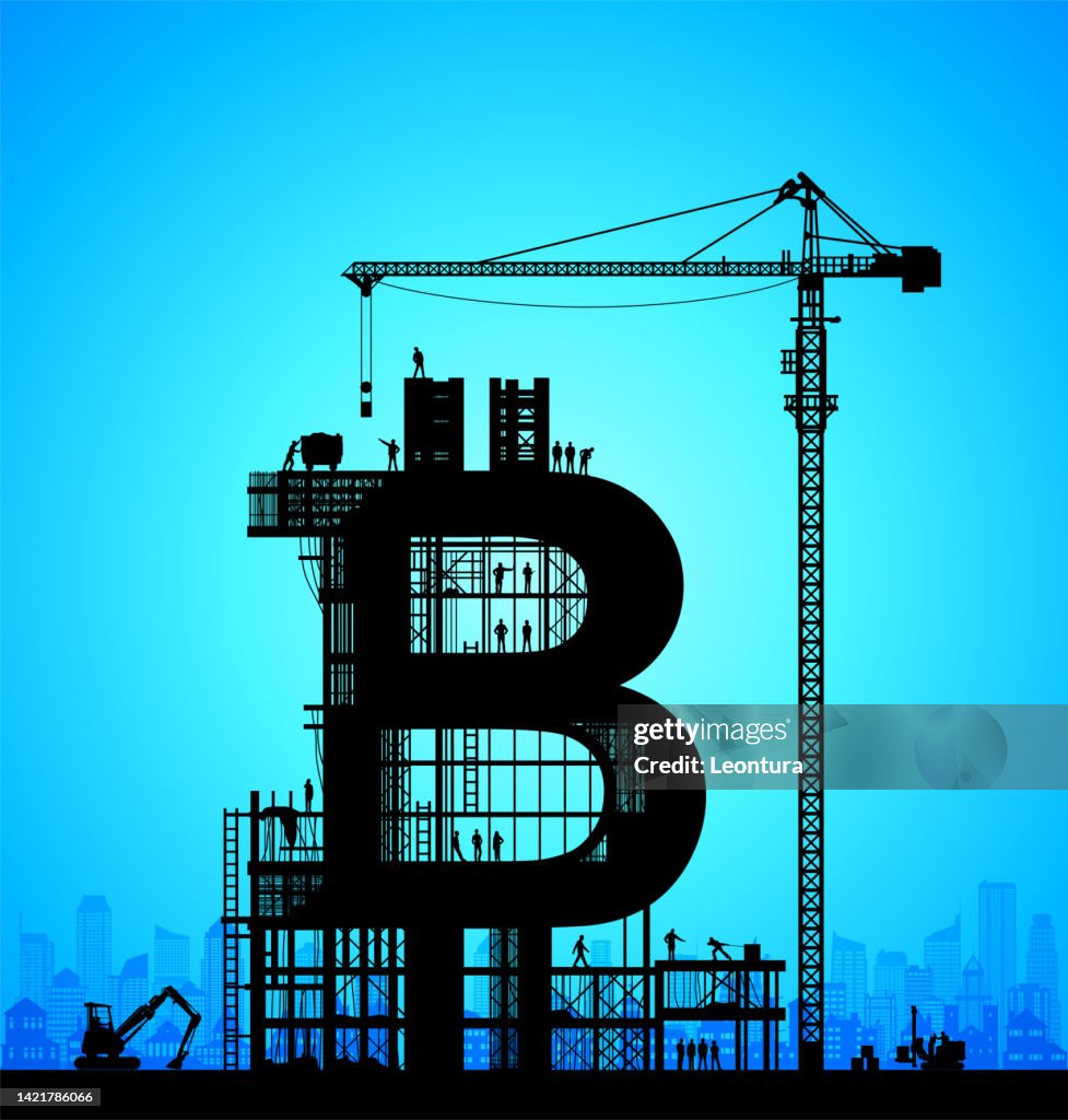 Making Bitcoin High-Res Vector Graphic - Getty Images