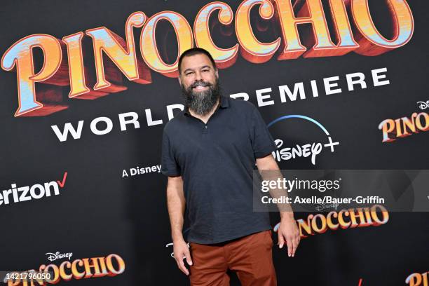 Andrew Miano attends the World Premiere of Disney's "Pinocchio" on September 07, 2022 in Burbank, California.