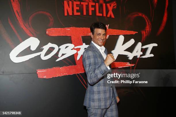 Ralph Macchio attends Netflix's Cobra Kai Season 5 Los Angeles Premiere at Los Angeles Historical Park on September 07, 2022 in Los Angeles,...