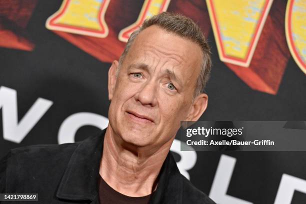 Tom Hanks attends the World Premiere of Disney's "Pinocchio" on September 07, 2022 in Burbank, California.