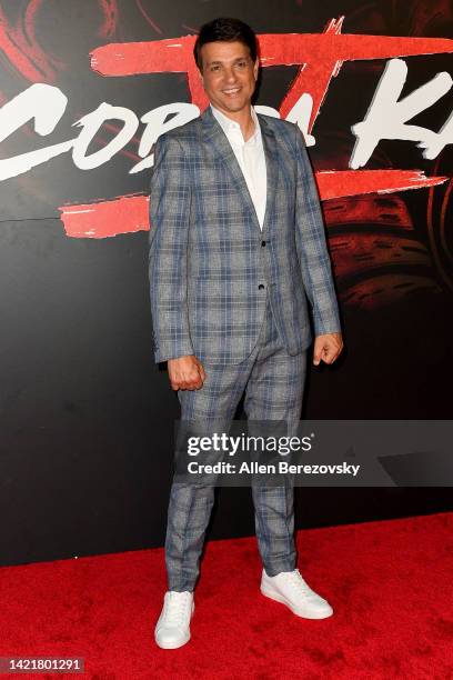 Ralph Macchio attends Netflix's "Cobra Kai" Season 5 Premiere at Los Angeles State Historic Park on September 07, 2022 in Los Angeles, California.