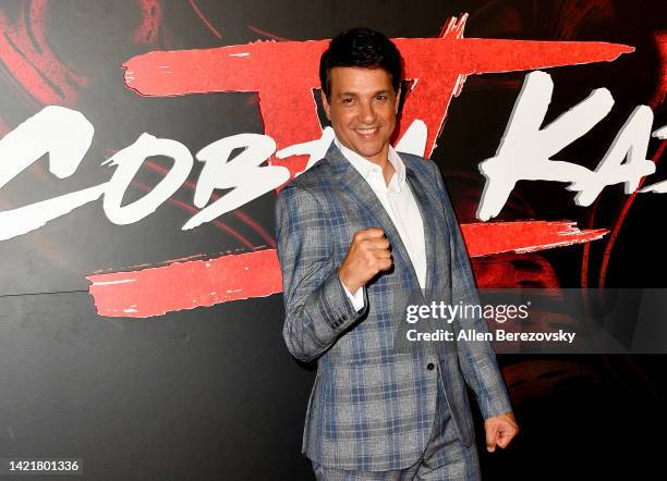 Ralph Macchio attends Netflix's "Cobra Kai" Season 5 Premiere at Los Angeles State Historic Park on September 07, 2022 in Los Angeles, California.