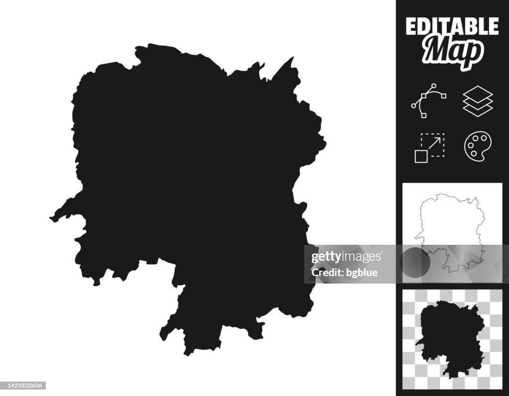 Custom Hunan Map Hunan Maps For Design Easily Editable High-Res Vector Graphic - Getty ...