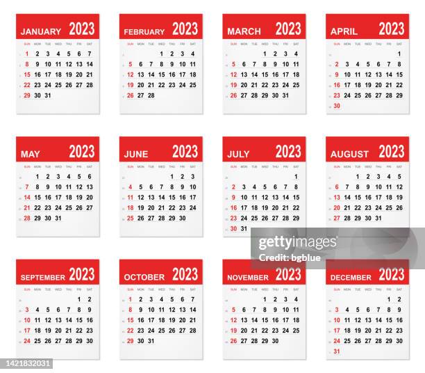 calendar 2023 - 2023 stock illustrations