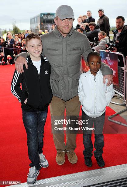 David Banda Rocco Ritchie Guy Ritchie , his son Rocco Ritchie and David Banda attend the grand ...