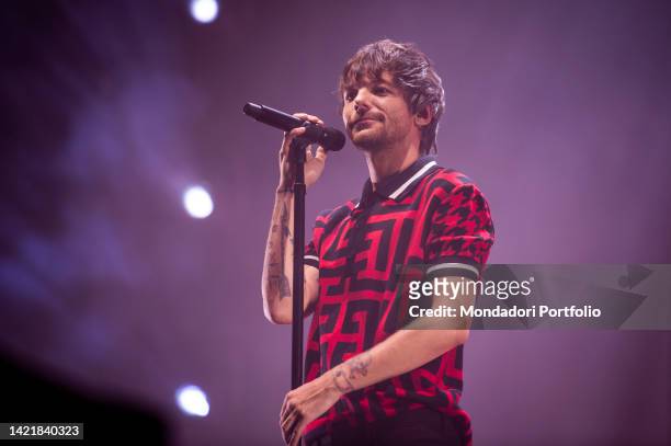 The British singer Louis Tomlinson ex One Direction performs in concert at the Milan Summer Festival. Milan , September 3rd, 2022