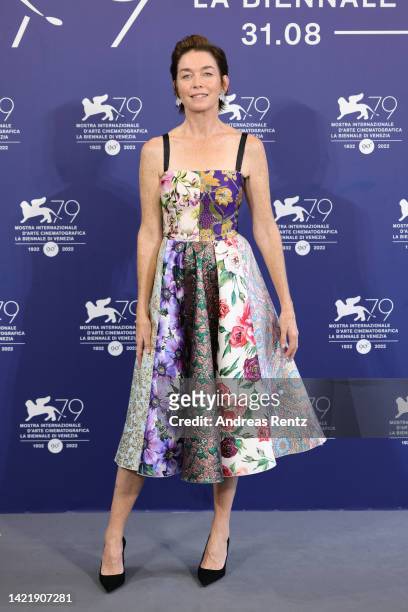 Julianne Nicholson attends the photocall for the Netflix Film "Blonde" at the 79th Venice International Film Festival on September 08, 2022 in...