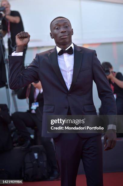 Italian youtuber Khaby Lame at the 79 Venice International Film Festival 2022. Il signore delle formiche red carpet. Venice , September 6th, 2022