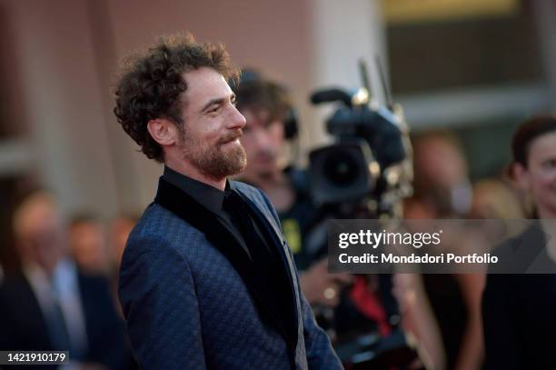 Italian actor Elio Germano at the 79 Venice International Film Festival 2022. Il signore delle formiche red carpet. Venice , September 6th, 2022