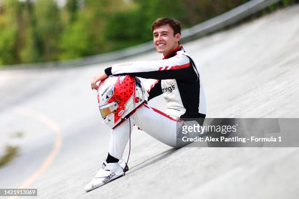 Sprint race winner at Round 12: Zandvoort, Marcus Armstrong of New Zealand and Hitech Grand Prix poses for a photo during previews ahead of Round...