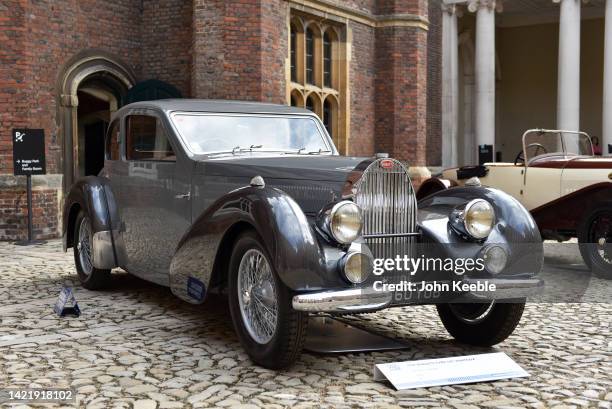 Bugatti Type 57C Ventoux classic car Is displayed for auction with the Gooding and Company with an estimate of £800,000 - £1 000 during the Concours...