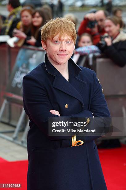 Rupert Grint attends the grand opening of Warner Bros Studio Tour London at Leavesden Studios on March 31, 2012 in Watford, England.