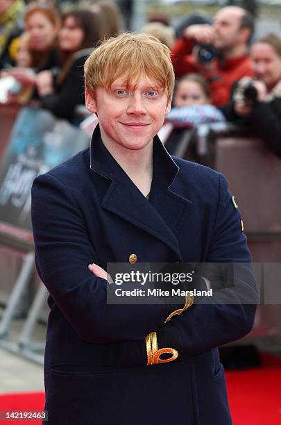 Rupert Grint attends the grand opening of Warner Bros Studio Tour London at Leavesden Studios on March 31, 2012 in Watford, England.