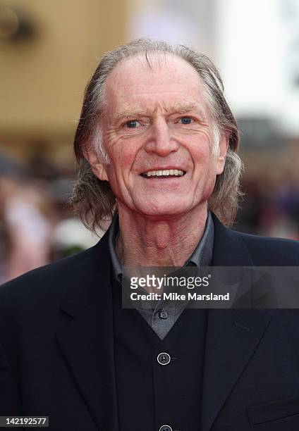 David Bradley attends the grand opening of Warner Bros Studio Tour London at Leavesden Studios on March 31, 2012 in Watford, England.