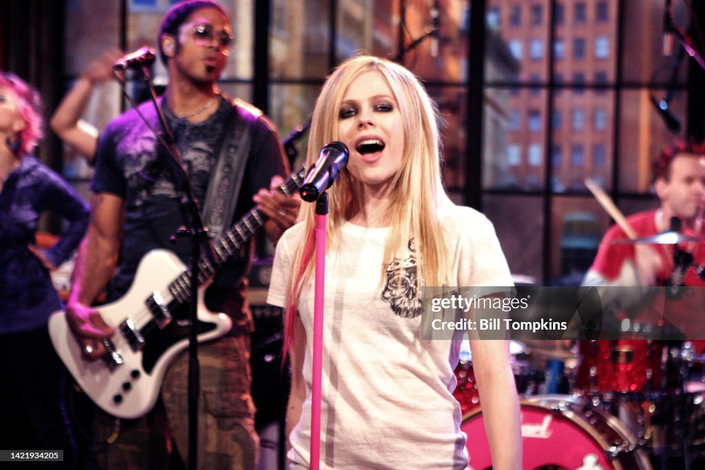 Avril Lavigne performing on July 22nd, 2007 in New York City. News