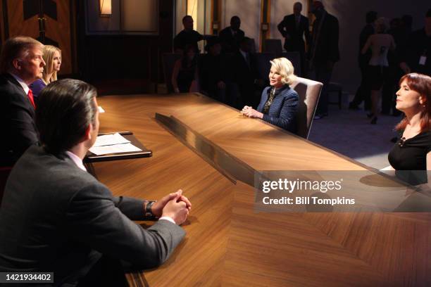 May 10: Donald Trump, Donald Trumpr Jr, Ivana Trump, Joan Rivers and Annie Duke during the Season Finale of the Celebrity Apprentice on May 10, 2009...