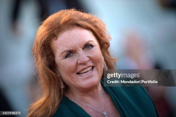 Duchess of York Sarah Ferguson at the 79 Venice International Film Festival 2022. The son red carpet. Venice , September 8th, 2022