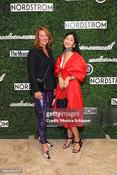 Christina Liceaga and guest attend The Museum at FIT's 2022 Couture