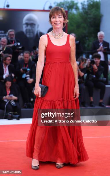 Julianne Nicholson attends the "Blonde" red carpet at the 79th Venice International Film Festival on September 08, 2022 in Venice, Italy.