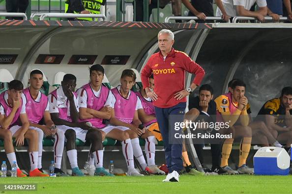As Roma Coach AS Roma coach Josè Mourinho during the UEFA Europa League group C ...