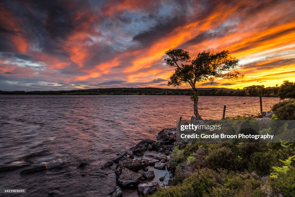 Loch Duntelchaig at Sunset.