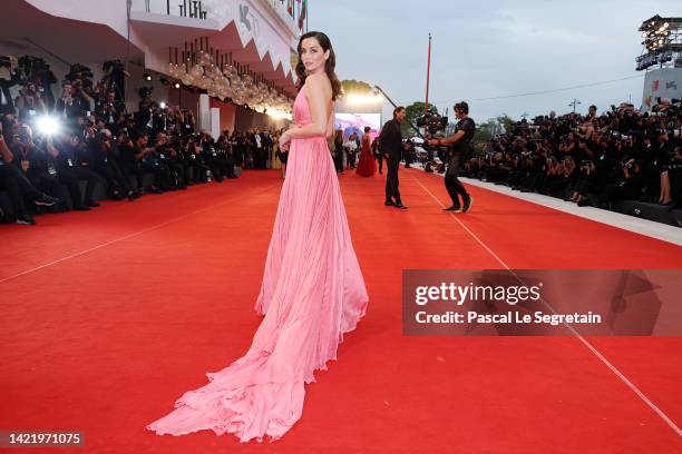 Ana de Armas attends the "Blonde" red carpet at the 79th Venice International Film Festival on September 08, 2022 in Venice, Italy.