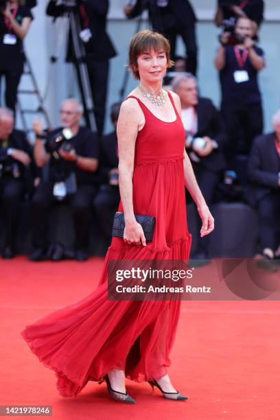 Julianne Nicholson attends the Netflix Film "Blonde" red carpet at the 79th Venice International Film Festival on September 08, 2022 in Venice, Italy.