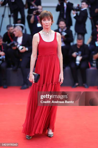 Julianne Nicholson attends the Netflix Film "Blonde" red carpet at the 79th Venice International Film Festival on September 08, 2022 in Venice, Italy.