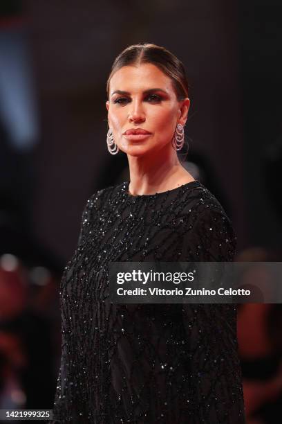 Claudia Galanti attends the "Siccità" red carpet at the 79th Venice International Film Festival on September 08, 2022 in Venice, Italy.