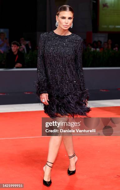 Claudia Galanti attends the "Siccità" red carpet at the 79th Venice International Film Festival on September 08, 2022 in Venice, Italy.