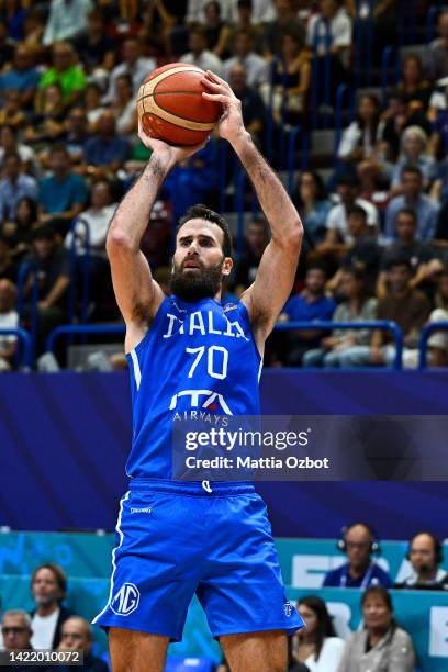 Luigi Datome of Italy in action during the FIBA EuroBasket 2022 group C match between Great Britain and Italy at Forum di Assago on September 08,...